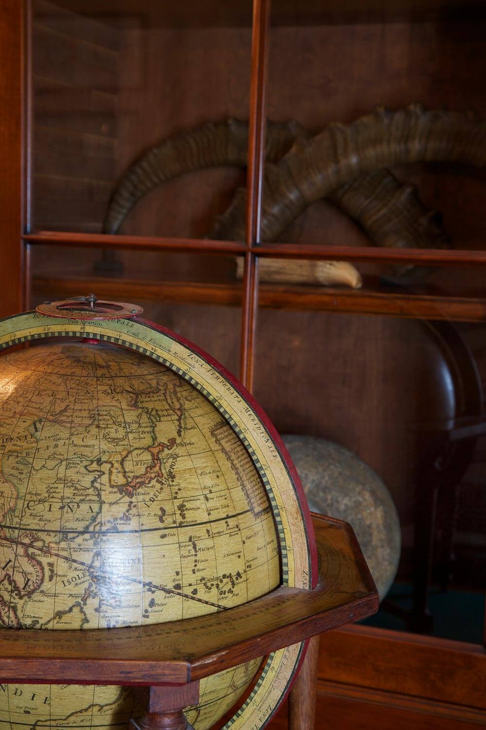 Close up of the globe